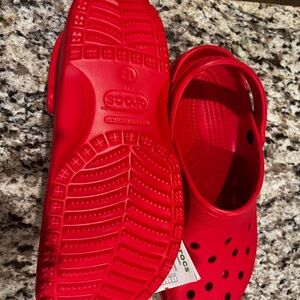 CROCS Men’s Varsity Red. Size 12